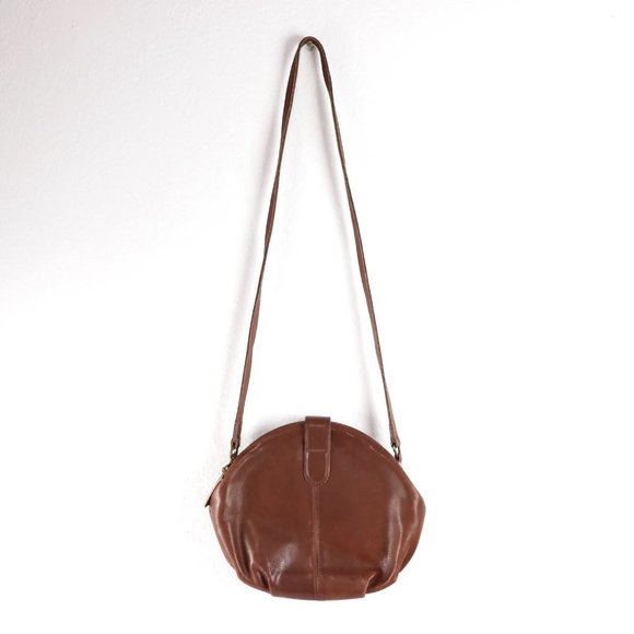 Coach Vintage Brown Laurel Leather Framed Clam Shell Shoulder Bag Purse Made USA - Picture 2 of 12